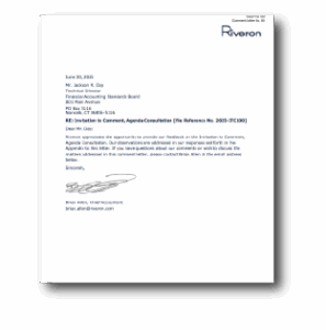 Comment Letter on FASB Agenda Consultation